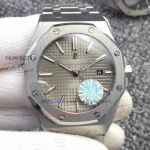 Perfect Replica Audemars Piguet Royal Oak Ruthenium Grey Dial Automatic Watch